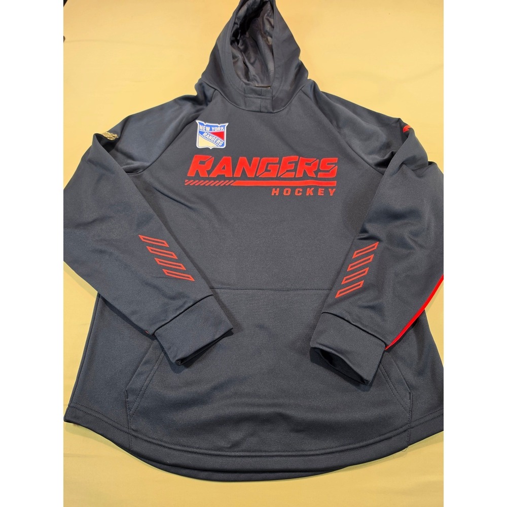 Fanatics New York Rangers Authentic Pro Hoodie Mens Medium Navy Blue NHL Hockey